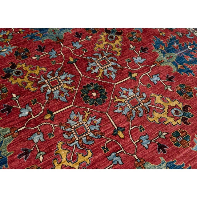 Oriental Hand Knotted Round Rug 8' x 8' #21389 For Sale - Image 4 of 8