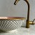 Not Yet Made - Made To Order White & Pink Ceramic Sink With 14k Gold Rim Vessel Round Sink Bowl With Drain For Sale - Image 5 of 7