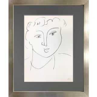 Henri Matisse Lithograph Limited Edition - Sign "Hm" - 1955- W/Frame Included For Sale