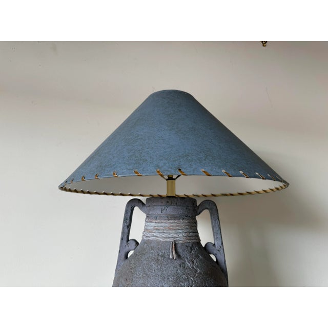 Mid-Century Modern 1980's Vintage Lee Reynolds Table Lamp With Shade/ Sold For Sale - Image 3 of 11