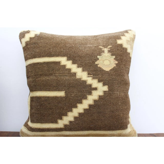 Turkish Kilim Decorative Pillow Cover - 17.5"x17.5" For Sale - Image 10 of 10