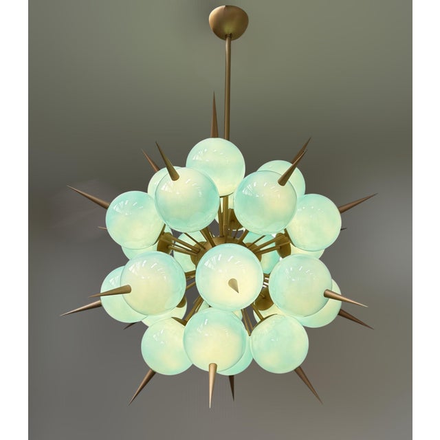Not Yet Made - Made To Order 21st Century Tiffany Blue Murano Pinocchio Chandelier by Fabio LTD For Sale - Image 5 of 7