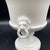 White Neo Classical Matte White Blanc De Chine Lion Handled Urn With Flower Frog Royal Worcester For Sale - Image 8 of 8