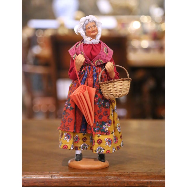 Set of Eight Mid-Century French Santons From Provence For Sale In Dallas - Image 6 of 18