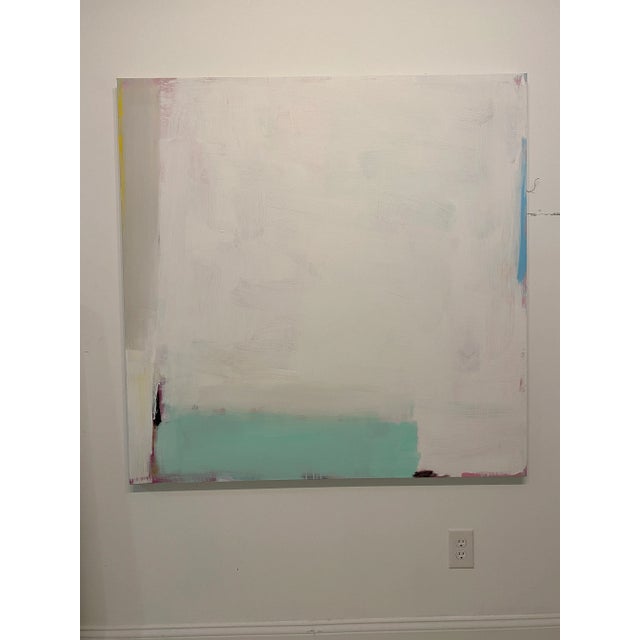 "Modern Love" Contemporary Minimalist Abstract Acrylic Painting by Sarah Trundle For Sale - Image 6 of 8