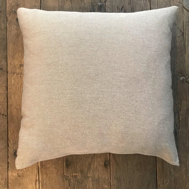 English British Cotton/Linen Game Bird Pillow With Contrasting Back For Sale - Image 3 of 7