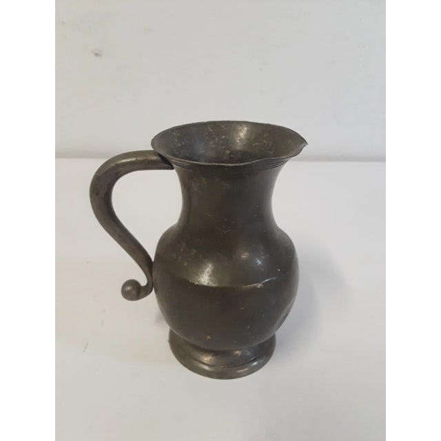 Small Pewter Pitcher For Sale - Image 4 of 4