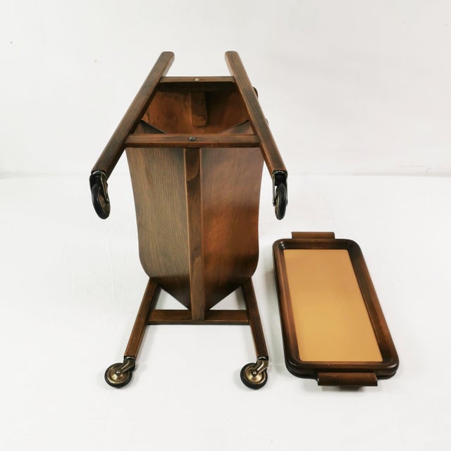 Italian Modern Bar Serving Cart, Italy, 1950s For Sale - Image 10 of 16