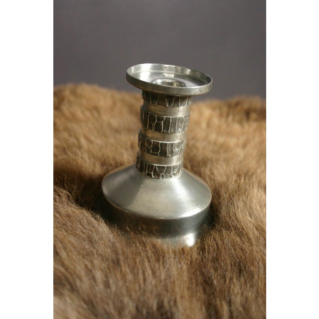 Vintage Danish Pewter Candleholder from Jyde Kunst, 1960s For Sale - Image 4 of 16