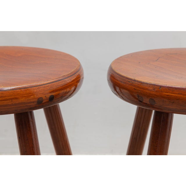 Scandinavian Stool, 1950s For Sale - Image 4 of 7