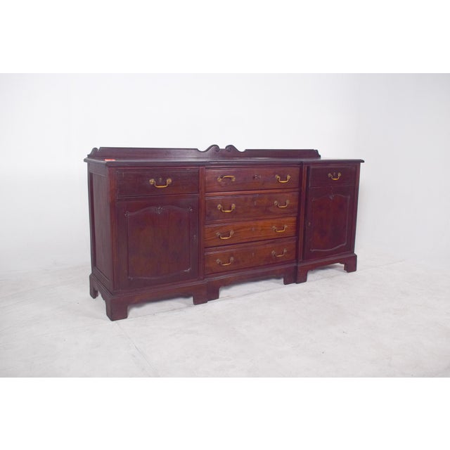 English Vanity Unit with Small Mahogany Top, 1920s For Sale - Image 4 of 13