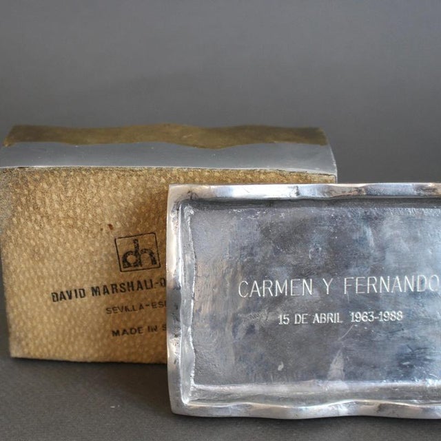 Brutalist Aluminium and Brass Box by David Marshall, 1980s For Sale - Image 13 of 16