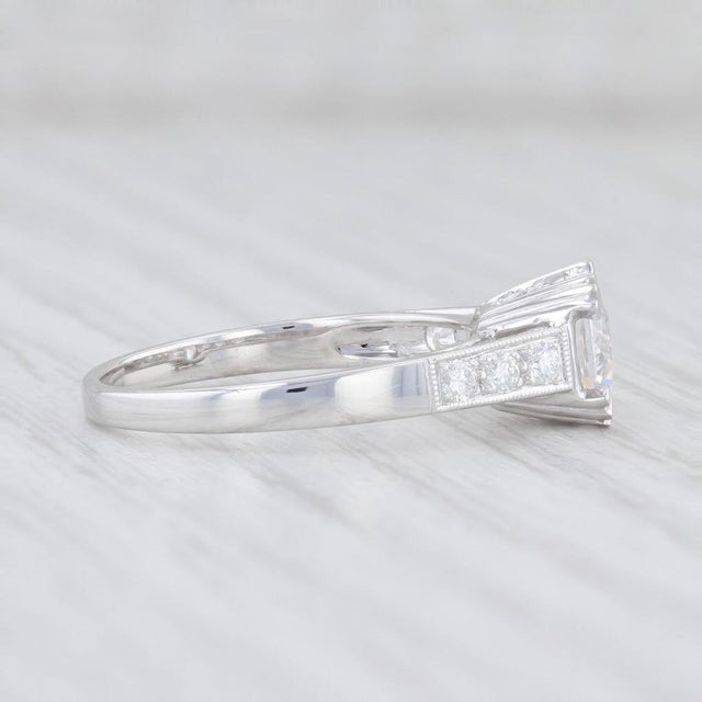 2020s New Beverley K Semi Mount Engagement Ring Diamond 14k Gold Size 6.5 Round For Sale - Image 5 of 7