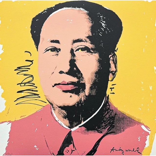 After Andy Warhol, Mao Zedong Orange-Yellow, 1980s, Print For Sale - Image 6 of 6