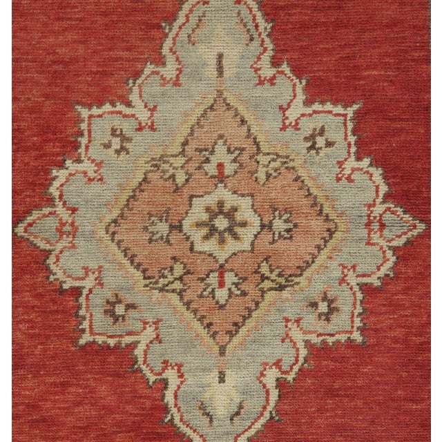 Textile Vintage Circa 1940 Turkish Oushak Runner Rug, 2'9 X 10'9 For Sale - Image 7 of 8