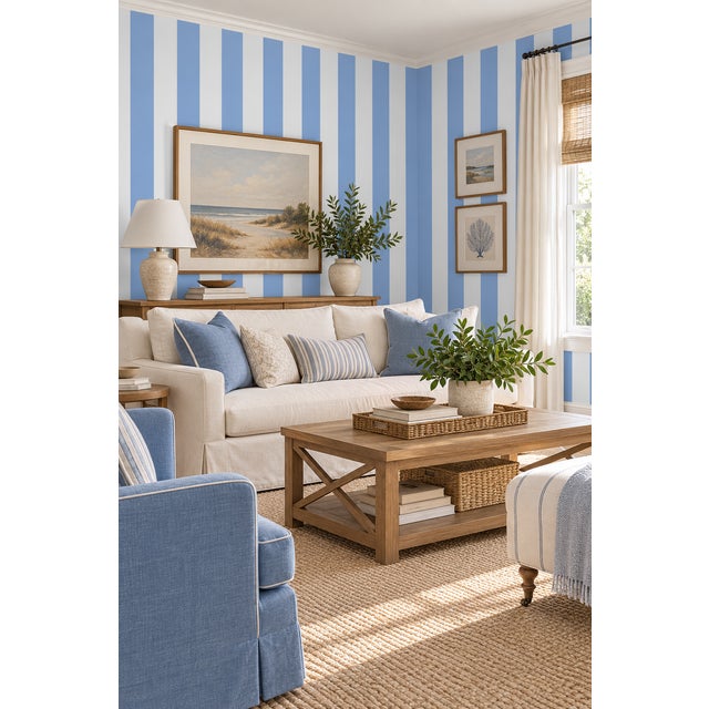 Sometimes a room just needs a good classic stripe, and that’s exactly why we created our boldest Clubhouse Stripe. We took...