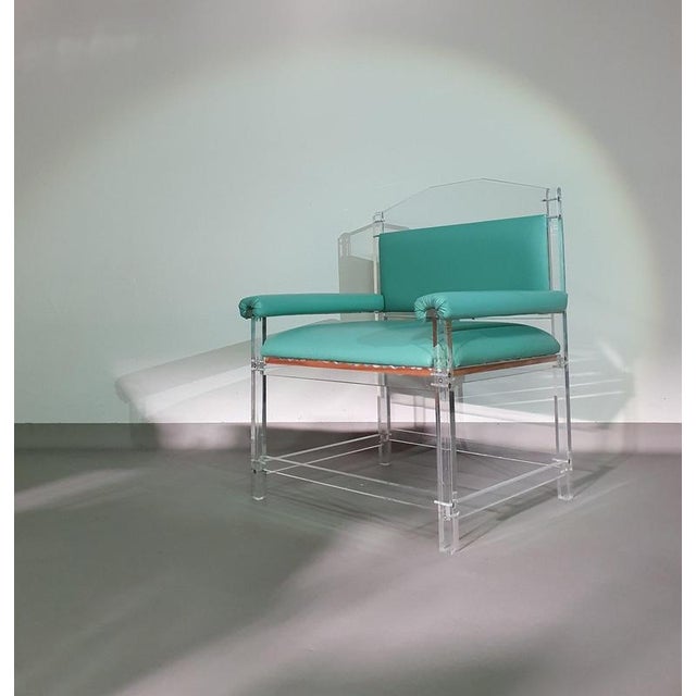 Acrylic Glass Chair, 1980s For Sale - Image 4 of 18