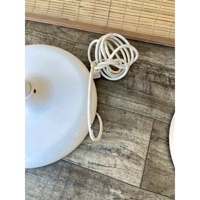 A Pair of Postmodern White Lollipop Floor Lamps. Circa 1980s For Sale - Image 15 of 18