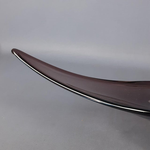 Purple and Blue Sommerso Murano Glass Centerpiece by Flavio Poli for Seguso, 1970s For Sale - Image 12 of 16