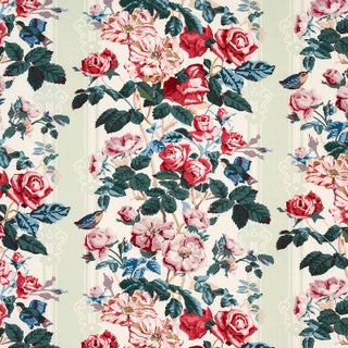 Schumacher x Johnson Hartig Margaret Ruth Fabric in Document For Sale