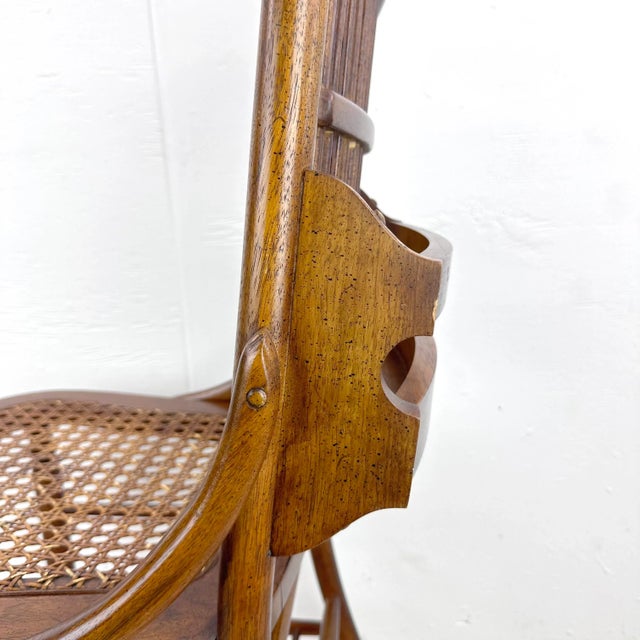 Vintage Spindle Back Cane Seat Dining Chair For Sale - Image 10 of 12