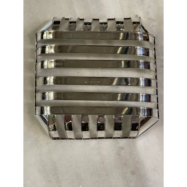 Mid 20th Century Fratelli Cacchione Sterling Silver Center Piece Bowl For Sale - Image 12 of 12