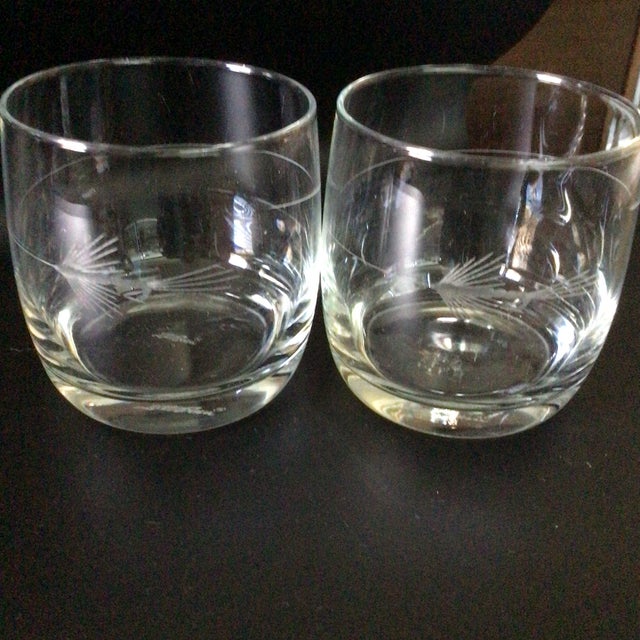 Rolf Glass L.L.Bean Fishing Fly Etched Cocktail Glasses-Set of 2 For Sale - Image 12 of 12
