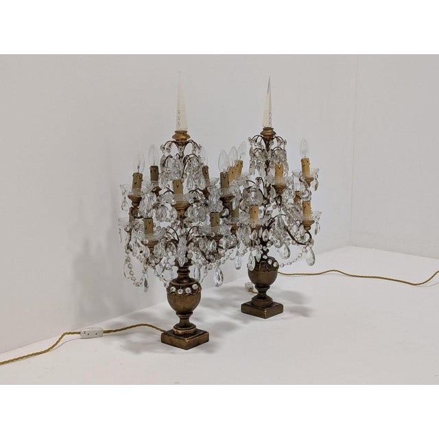 Chandelier Lamps, Set of 2 For Sale - Image 3 of 13