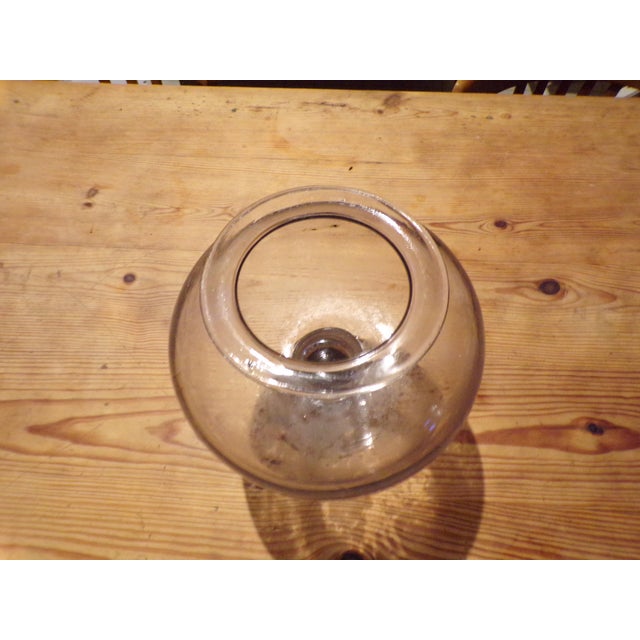 19th Century Glass Leech Jar, Height: 28 cm, Diameter: 21 cm, Weight: 2.4 kg, Very good condition