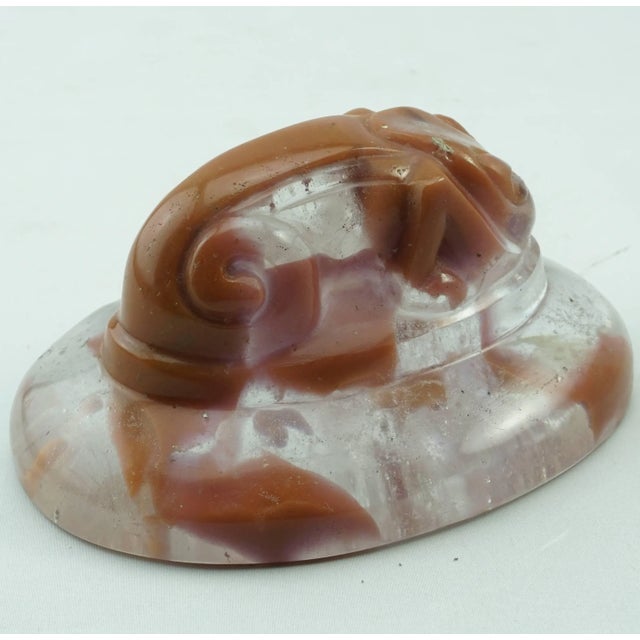 Art Deco Francois Decorchemont Pate De Verre Art Deco Paperweight For Sale - Image 3 of 7
