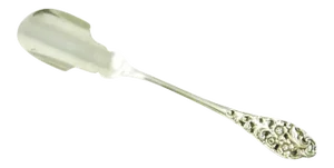 Antique Frank W Smith Pierce Work Sterling Silver Cheese Scoop