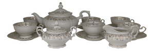 Tea Set from Wunsiedel, Germany, 1950s, Set of 9