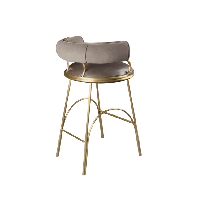 Austin Bar Chair by Porus Studio For Sale - Image 9 of 11