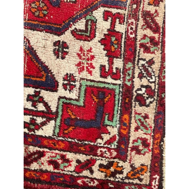 Vintage Distressed Rustic Hamadan Rug, 1950s For Sale - Image 12 of 18
