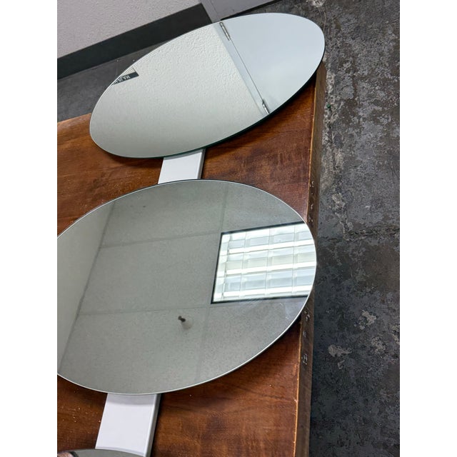 Tonelli Tonelli Italian Three Oval Wall Mirrors For Sale - Image 4 of 12