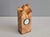 Michael Elkan Signed Hand-Carved Curly Maple Burl Desk Clock With Hidden Compartment For Sale In New York - Image 6 of 9