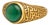 Men’s Green Onyx Ring With Arabic Calligraphy Design, Size 7.5 For Sale