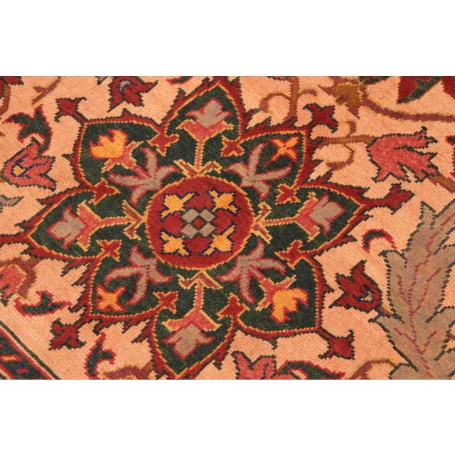 1960s 1960s 1960s Antique Tribal Kargahi Beige/Rust Hand Knotted Rug For Sale - Image 5 of 9