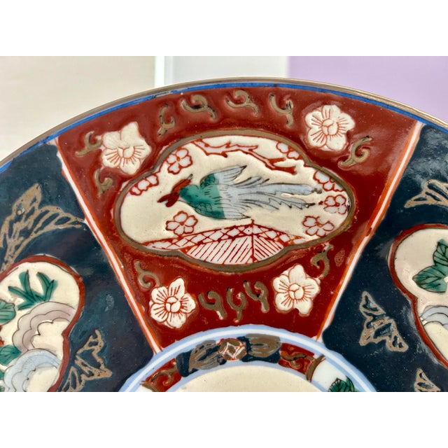 Imari Porcelain Early 20th Century Imari Plate For Sale - Image 4 of 8