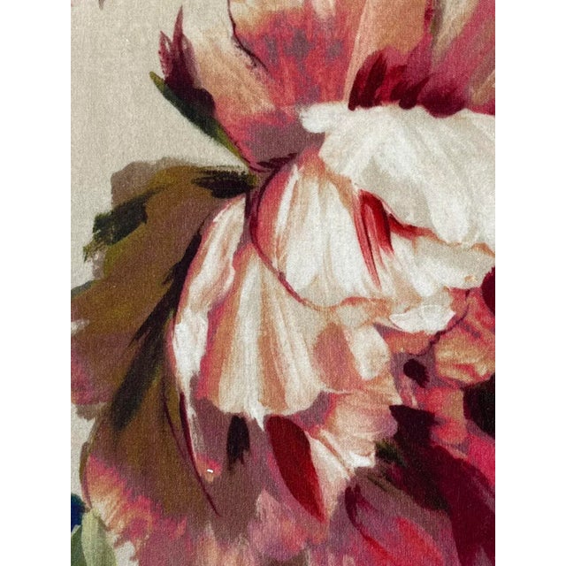 Prestigious Textiles "Grand Palais Fountainbleau Velvet" in Ruby 22" Pillows-A Pair For Sale - Image 4 of 6