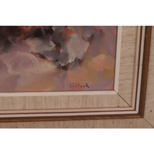 Willack, Vase, 1950s, Oil on Canvas, Framed For Sale - Image 6 of 18