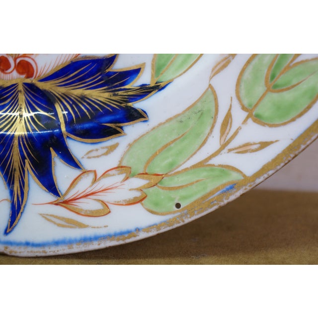 Antique Early 19th Century Coalport Thumb & Finger Imari Plate 9.5" For Sale - Image 13 of 13