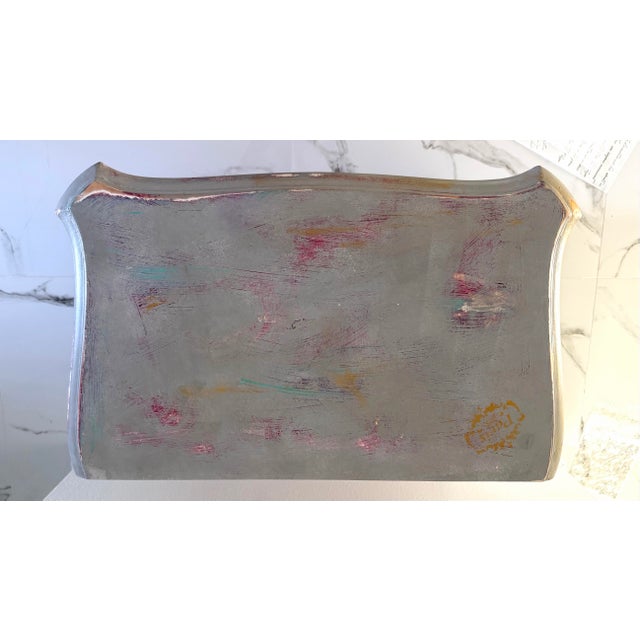 1970s Artisan-Finished Louis XV Chest with Poetic Script Detail For Sale - Image 9 of 12