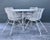 Mid 20th Century Vintage Russell Woodard “Sculptura” Wrought Iron Dining Set For Sale - Image 5 of 12
