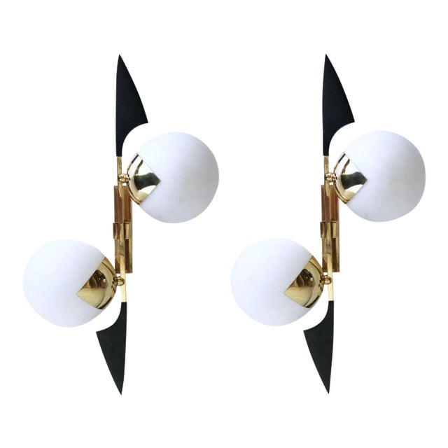 1950s Maison Arlus Sconces - a Pair For Sale
