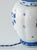 Blue and White Hand-Painted Floral Ginger Jar Table Lamps with Pink Silk Lampshades from Royal Delft, 1971, Set of 2 For Sale - Image 9 of 18