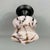 1930s Art Deco Pale Rose Marbled Opaline Glass and Burnished Flush Mount, Germany, 1930s For Sale - Image 5 of 18