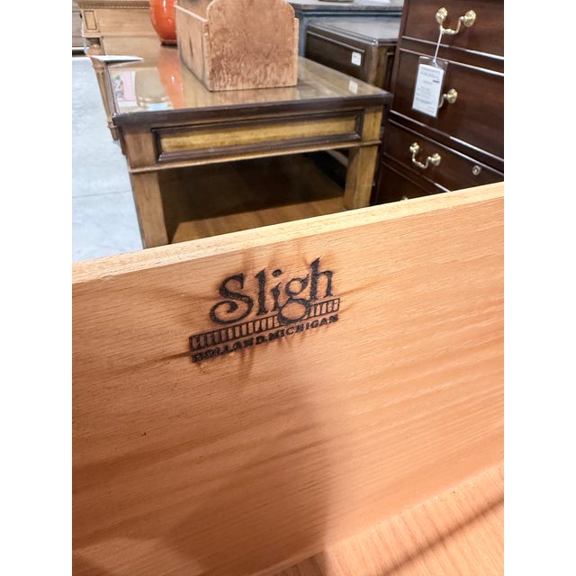 Late 20th Century Sligh Mahogany Traditional File Cabinet Chest For Sale - Image 10 of 10