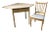 Corner Desk and Chair Thomasville Allegro Faux Bambo 1966 For Sale