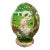 Hand Painted, Carved Resin Easter Egg With Bunny Garden Scenes For Sale